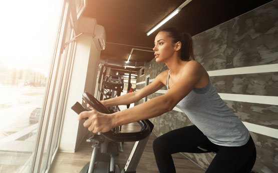 exercício físico e stresse bicicleta