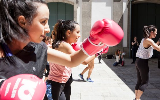 aula de boxe com juliana rocha 