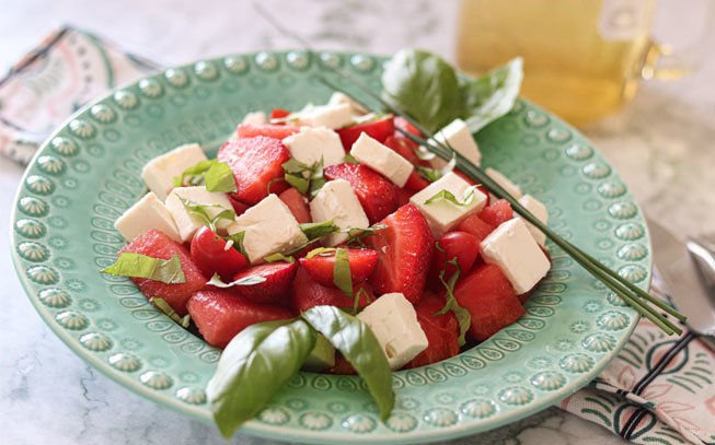 Receita salada de melancia