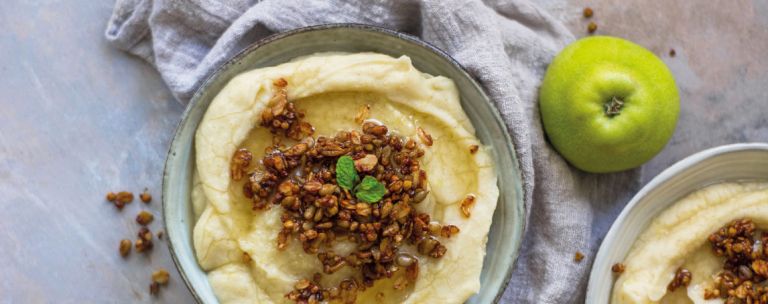 Creme de millet e maçã: o lanche nutritivo para toda a família