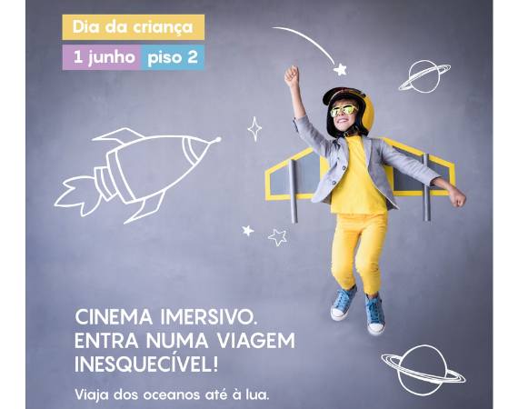 atividades para comemorar o Dia da Criança Cinema imersivo arena shopping