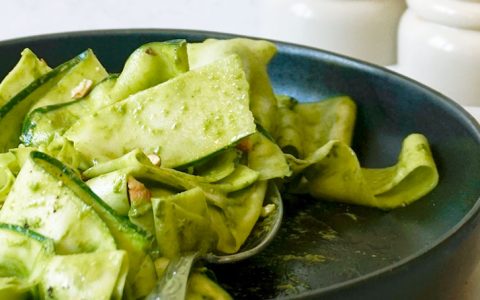 A cozinha da Cameira: Tagliatelle de curgete, espinafres e limão para uma refeição deliciosa