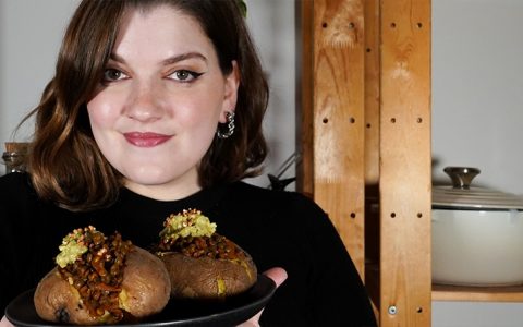 A Cozinha da Cameira. Batatas recheadas (vegan)