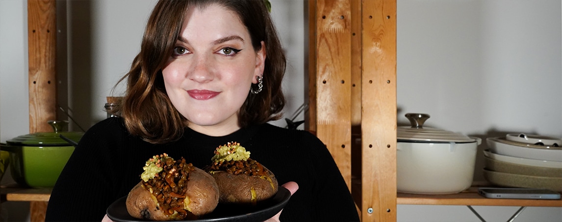 A Cozinha da Cameira. Batatas recheadas (vegan)