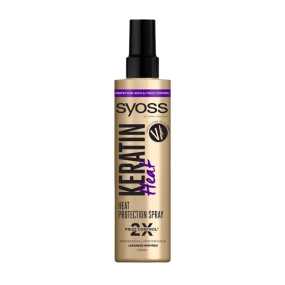 spray de proteção para finalização térmica de cabelo Syoss Keratin