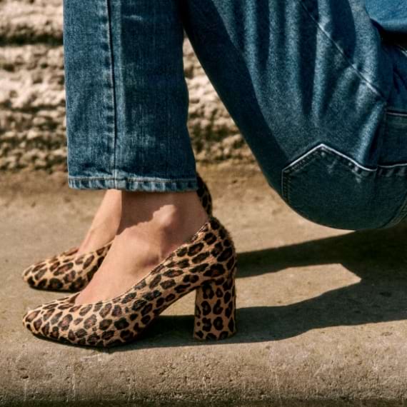 sapatos de outono pumps leopardo