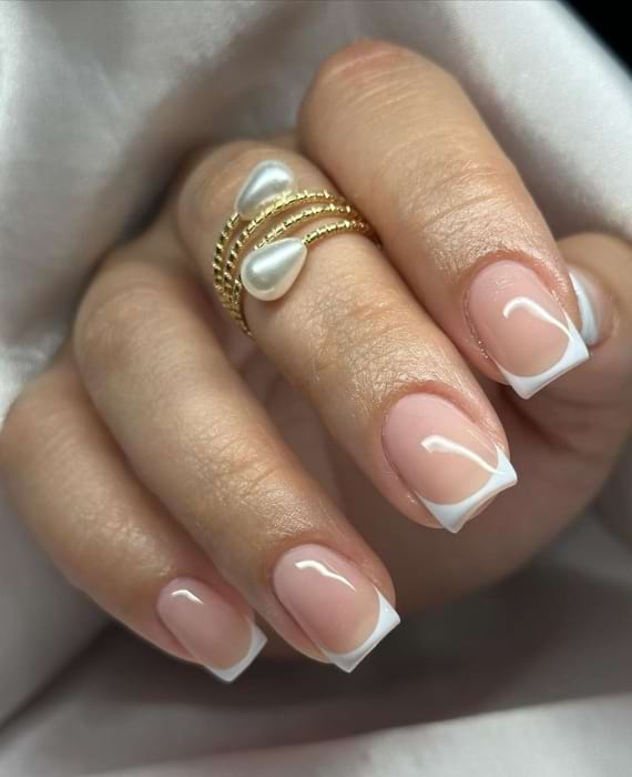 unhas para noivas simples manicure francesa