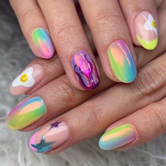 coachella ideas unhas