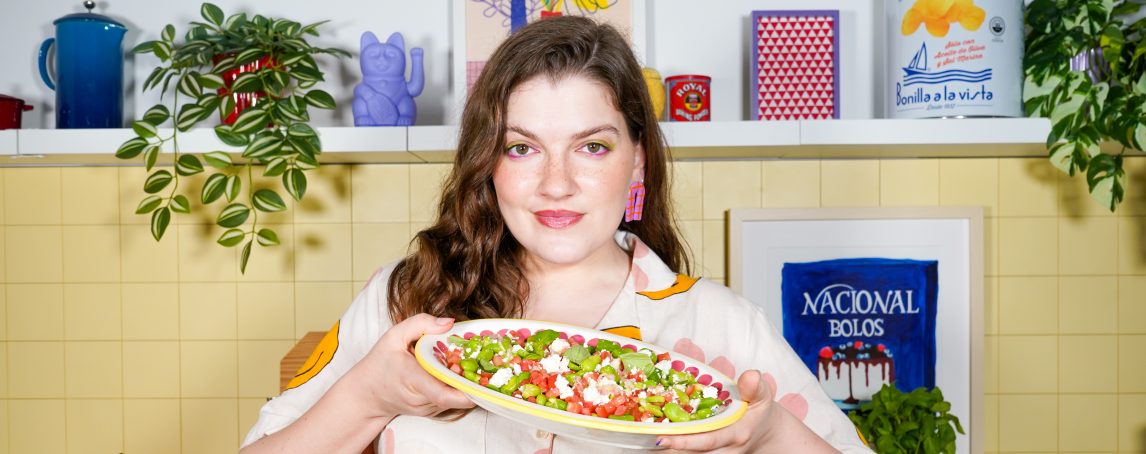 A Cozinha da Cameira. Salada de favas e requeijão